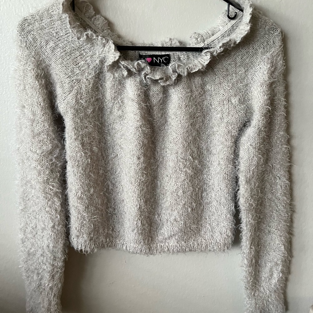 Girls large Fuzzy Sweater
